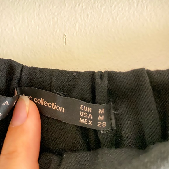 Zara black pants with white and red side stripes - Picture 2 of 3